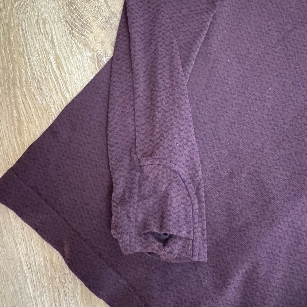 Athleta Maroon Patterned Turtleneck - image 6
